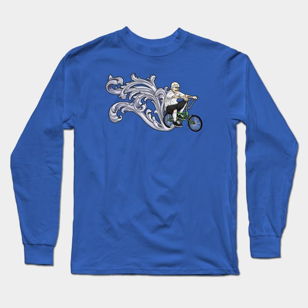 ride around town on my low rider bicycle Long Sleeve T-Shirt by json designs